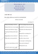 Đề thi học kì 1 Văn 7 Kết nối tri thức - Đề số 13